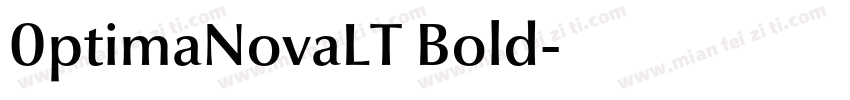 0ptimaNovaLT Bold字体转换